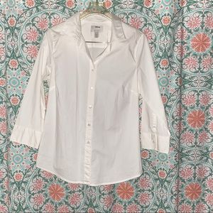 J.Crew White Button Down Top